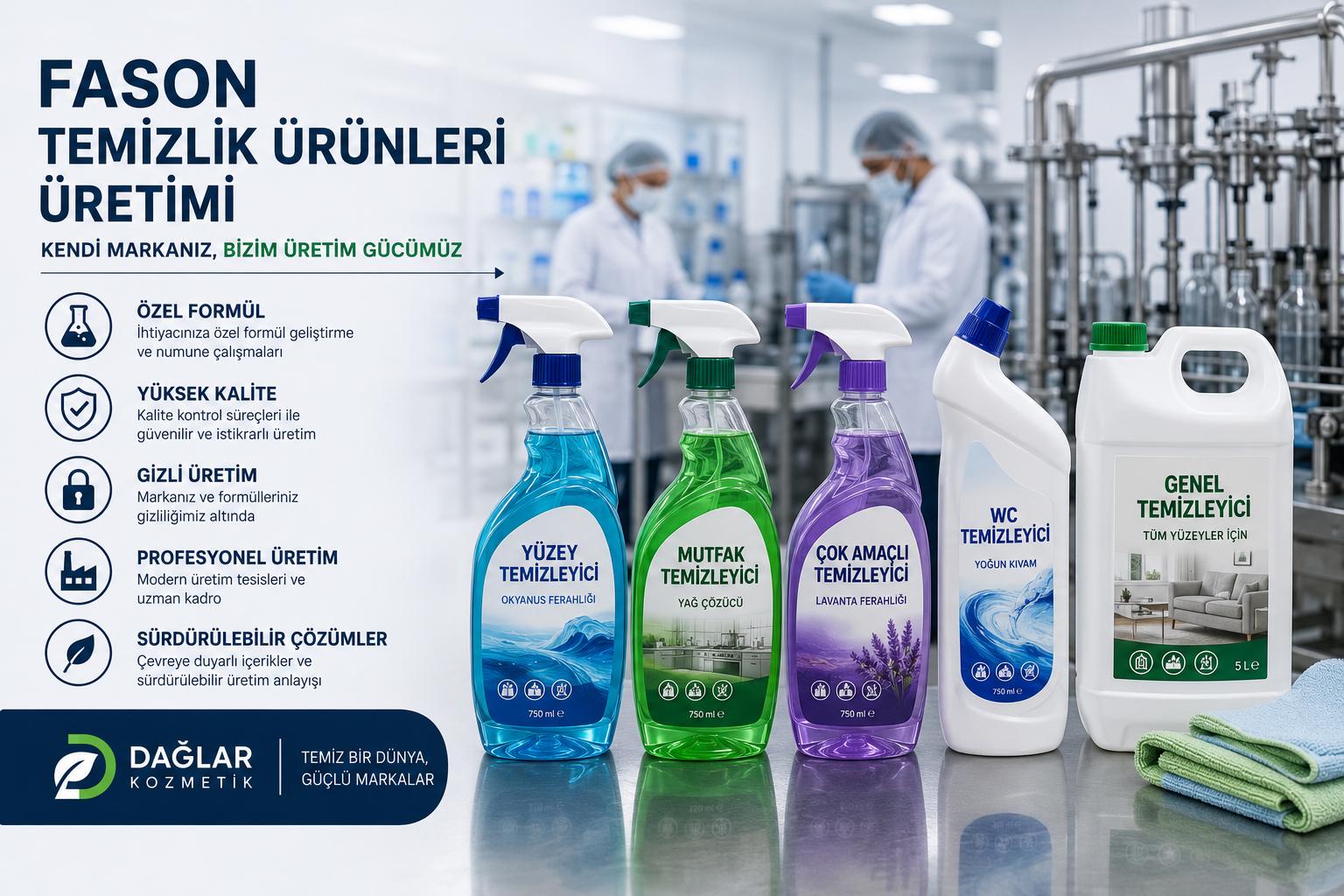 fason temizlik yüzey temizleyici üretimi